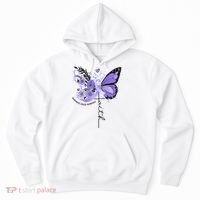 Faith Periwinkle Ribbon Esophageal Cancer Awareness Hoodie thumb 0