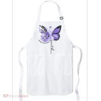 Faith Periwinkle Ribbon Esophageal Cancer Awareness Apron thumb 0