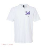 Faith Periwinkle Ribbon Esophageal Cancer Awareness Polo thumb 0