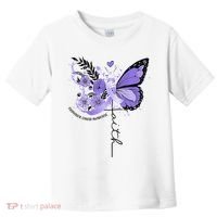 Faith Periwinkle Ribbon Esophageal Cancer Awareness Toddler T-Shirt thumb 0