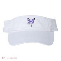 Faith Periwinkle Ribbon Esophageal Cancer Awareness Visor thumb 0