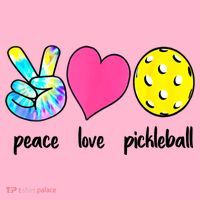 Funny Pickleball Retired Ladies Peace Love Pickleball  Coaster thumb 2