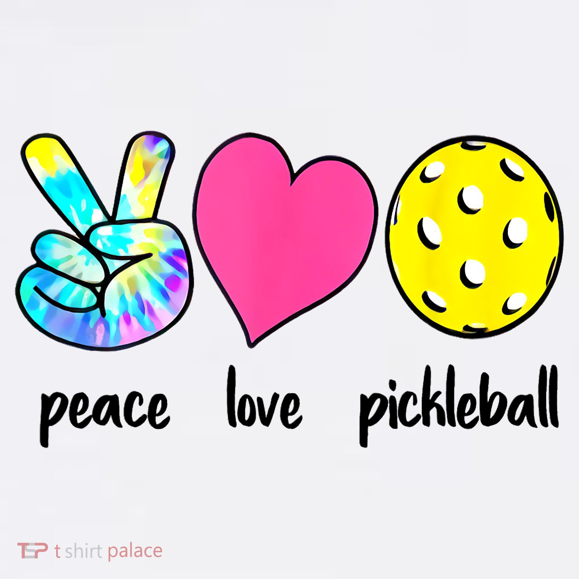 Funny Pickleball Retired Ladies Peace Love Pickleball  Women's Tank Top