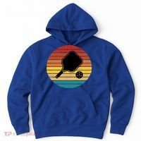 Funny Pickleball Retro Sunset Gift Hoodie thumb 0