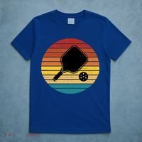 Funny Pickleball Retro Sunset Gift T-Shirt thumb 5