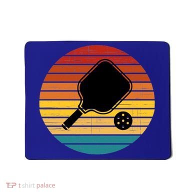 Funny Pickleball Retro Sunset Gift Mousepad