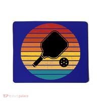 Funny Pickleball Retro Sunset Gift Mousepad thumb 0