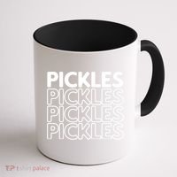 Funny Pickles Retro Green Gift Coffee Mug thumb 1