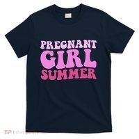 Funny Pregnancy Reveal Pregnant Girl Summer Baby Shower T-Shirt thumb 0