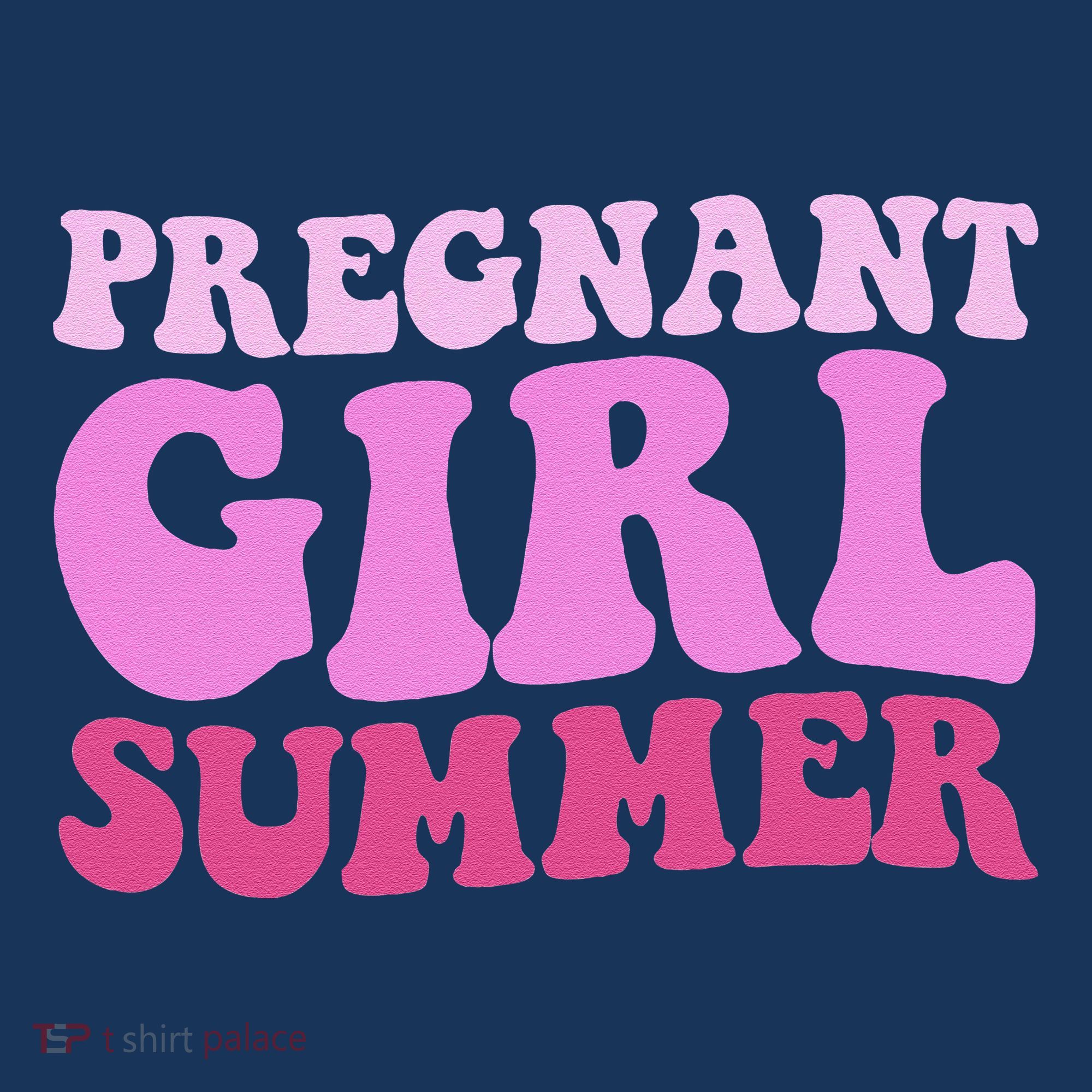 Funny Pregnancy Reveal Pregnant Girl Summer Baby Shower T-Shirt