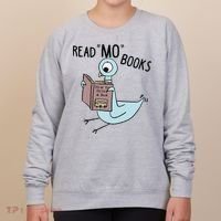 Funny Pigeon Read Mo Books Women's Sweatshirt thumb 0
