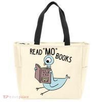 Funny Pigeon Read Mo Books Tote Bag thumb 0