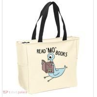 Funny Pigeon Read Mo Books Tote Bag thumb 2