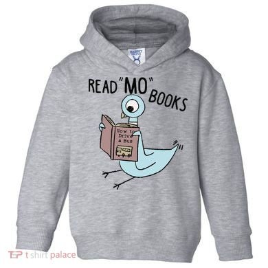 Funny Pigeon Read Mo Books Toddler Hoodie