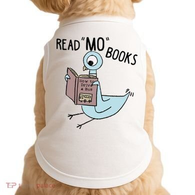 Funny Pigeon Read Mo Books Doggie Tank