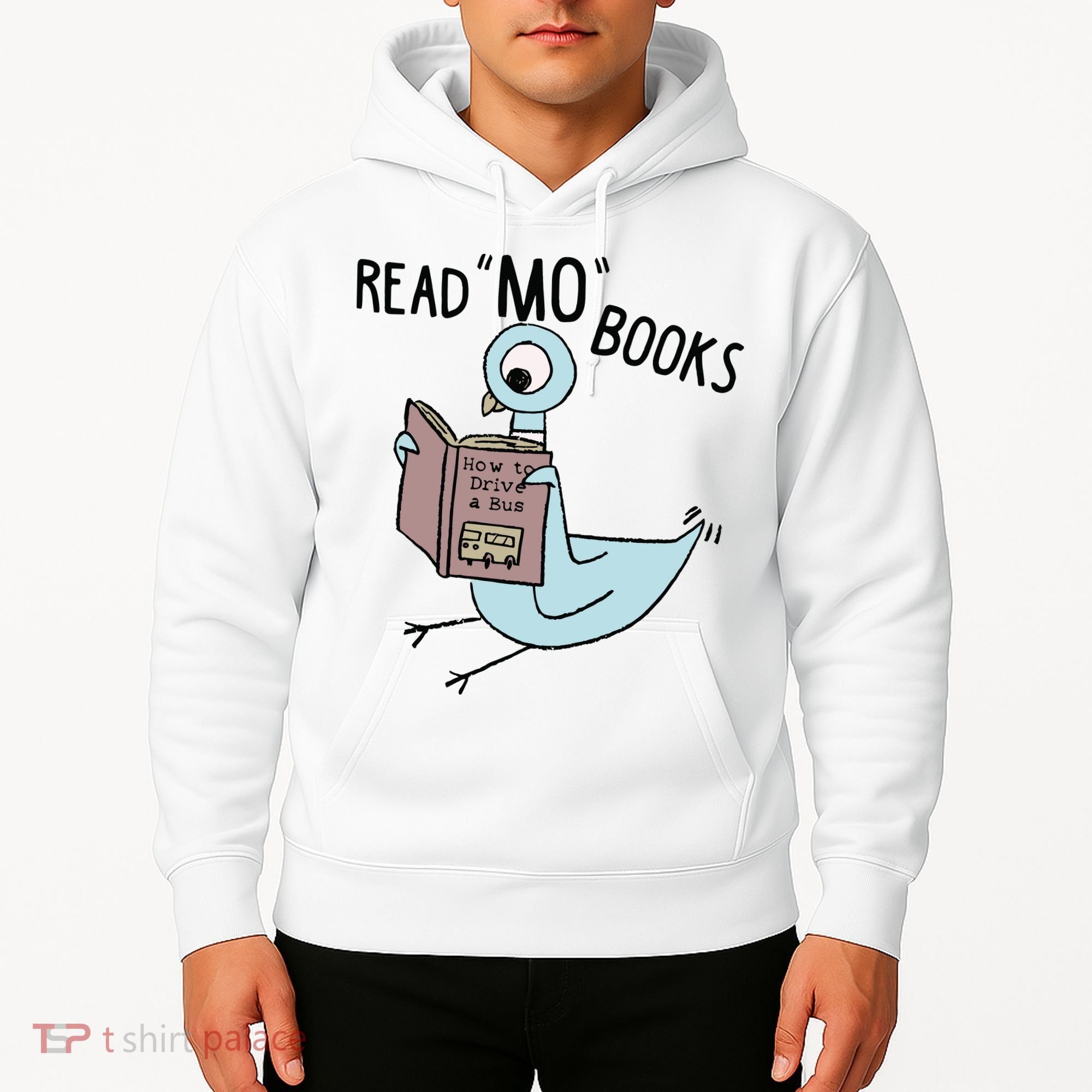 Funny Pigeon Read Mo Books Hoodie