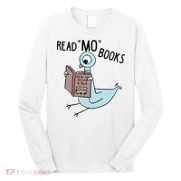 Funny Pigeon Read Mo Books Long Sleeve Shirt thumb 0