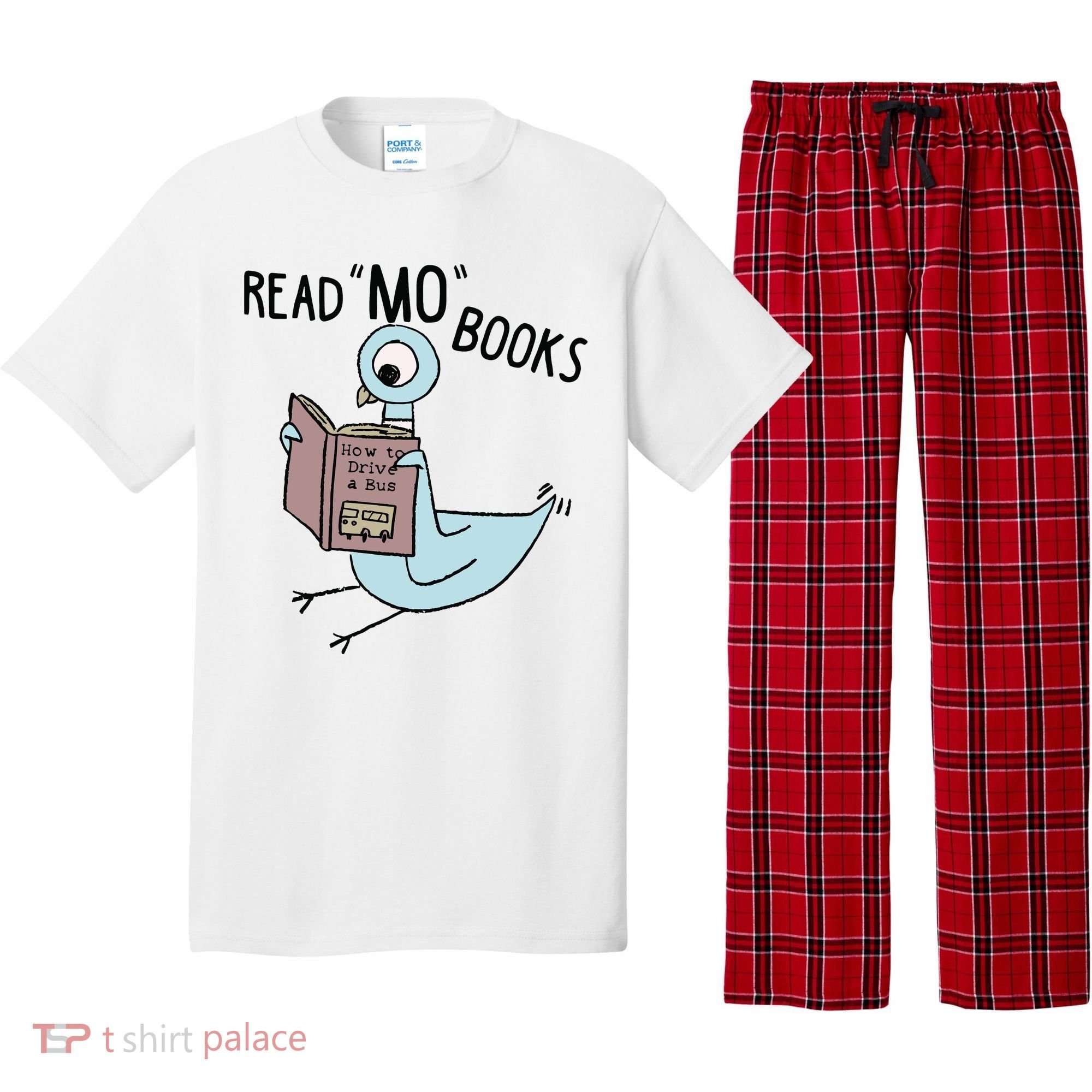 Funny Pigeon Read Mo Books Pajama Set