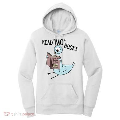 Funny Pigeon Read Mo Books Women's Hoodie