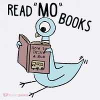 Funny Pigeon Read Mo Books Women's Hoodie thumb 2