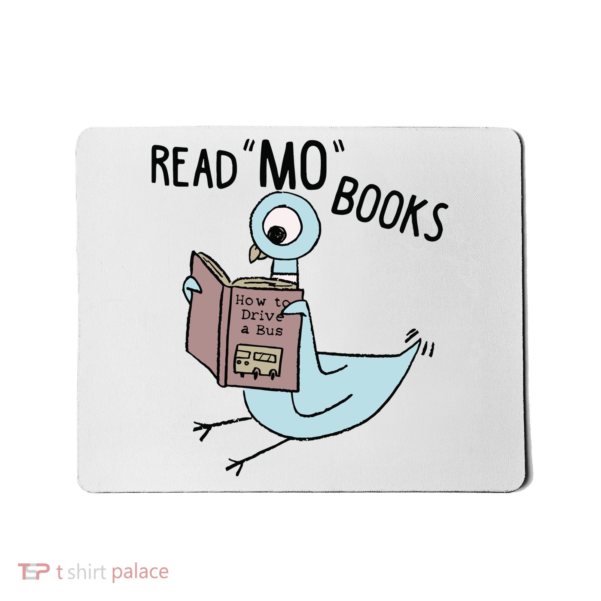 Funny Pigeon Read Mo Books Mousepad