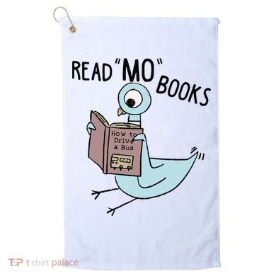 Funny Pigeon Read Mo Books Golf Towel