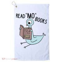 Funny Pigeon Read Mo Books Golf Towel thumb 0