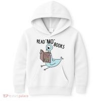 Funny Pigeon Read Mo Books Kids Hoodie thumb 0