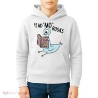 Funny Pigeon Read Mo Books Kids Hoodie thumb 4