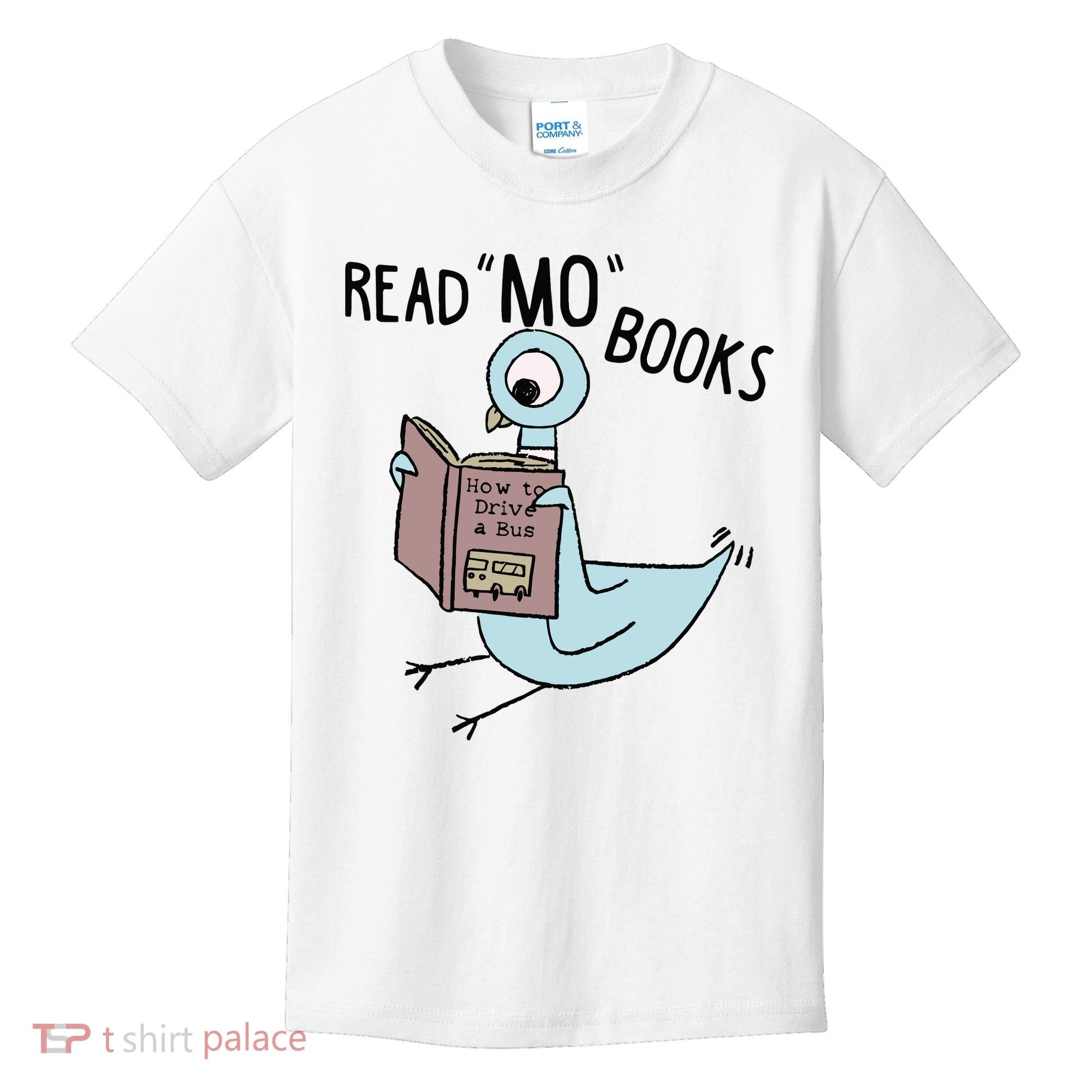 Funny Pigeon Read Mo Books Kids T-Shirt