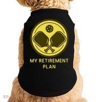 Funny Pickleball Retired Retirement Plan Doggie Tank thumb 0