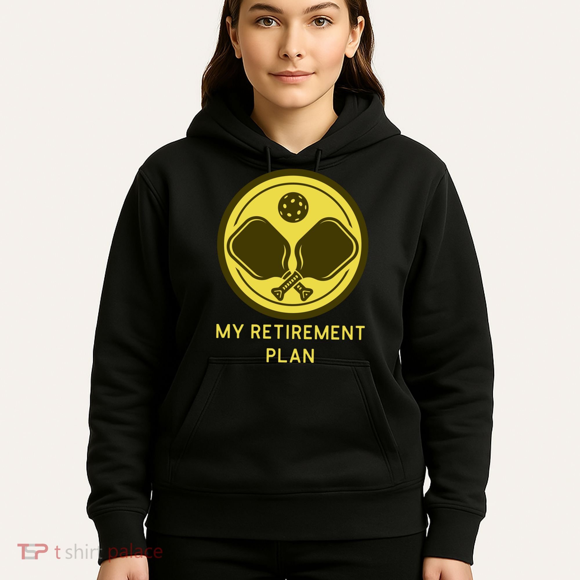 Funny Pickleball Retired Retirement Plan Hoodie