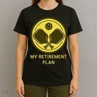 Funny Pickleball Retired Retirement Plan T-Shirt thumb 4