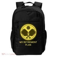 Funny Pickleball Retired Retirement Plan Backpack thumb 0