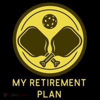 Funny Pickleball Retired Retirement Plan Button thumb 1