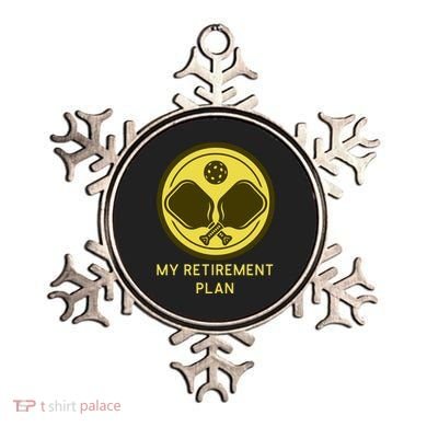 Funny Pickleball Retired Retirement Plan Ornament