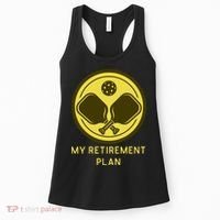 Funny Pickleball Retired Retirement Plan Women's Tank Top thumb 0