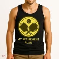 Funny Pickleball Retired Retirement Plan Tank Top thumb 3