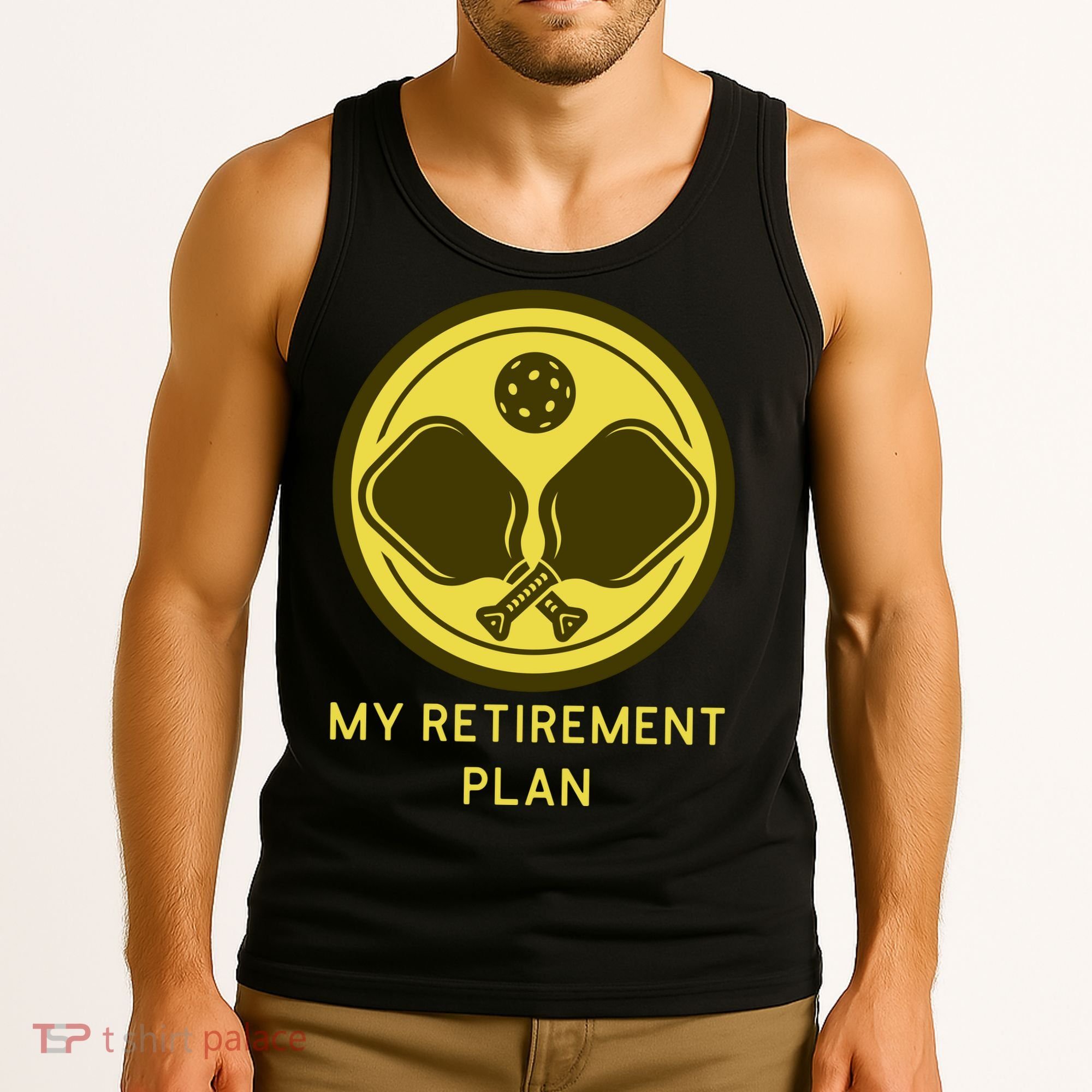 Funny Pickleball Retired Retirement Plan Tank Top