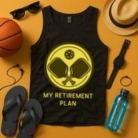 Funny Pickleball Retired Retirement Plan Tank Top thumb 4