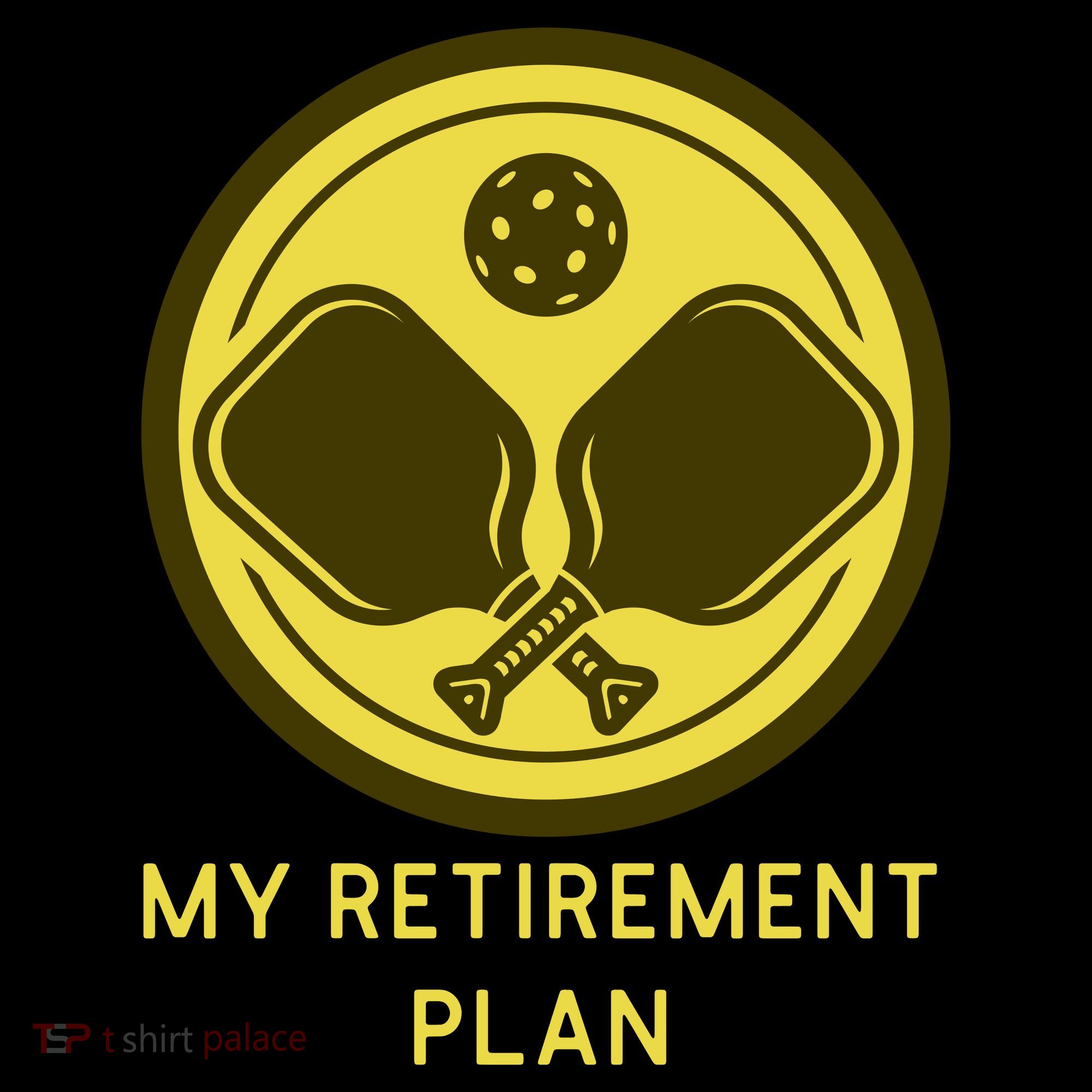 Funny Pickleball Retired Retirement Plan Women's Long Sleeve Shirt