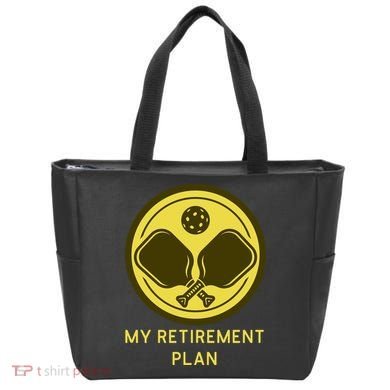 Funny Pickleball Retired Retirement Plan Tote Bag