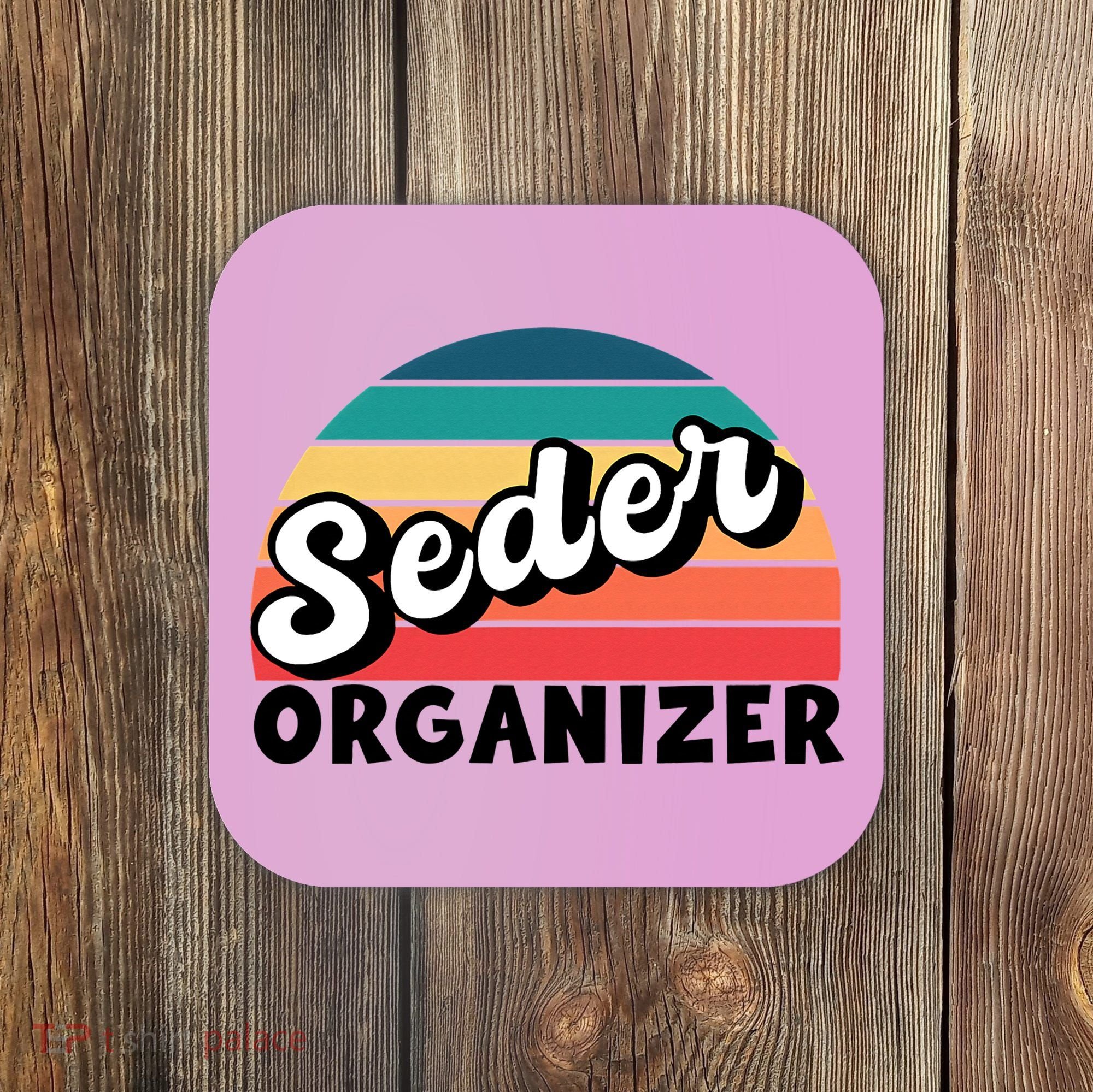 Funny Passover Seder Organizer Jewish Passover Leader Coaster
