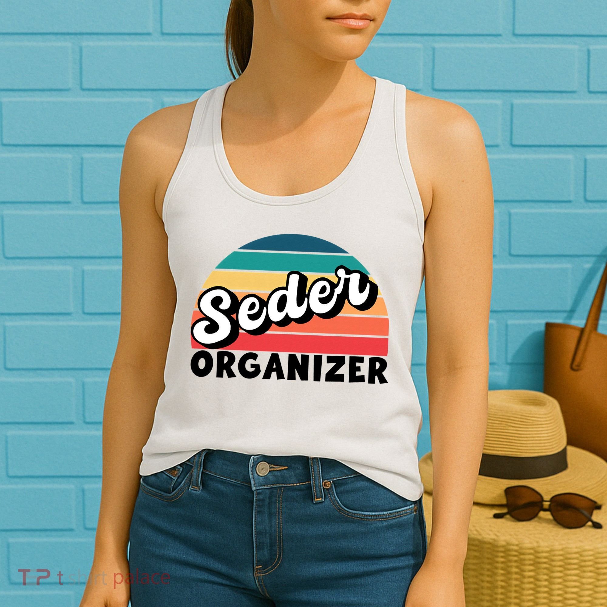 Funny Passover Seder Organizer Jewish Passover Leader Women's Tank Top