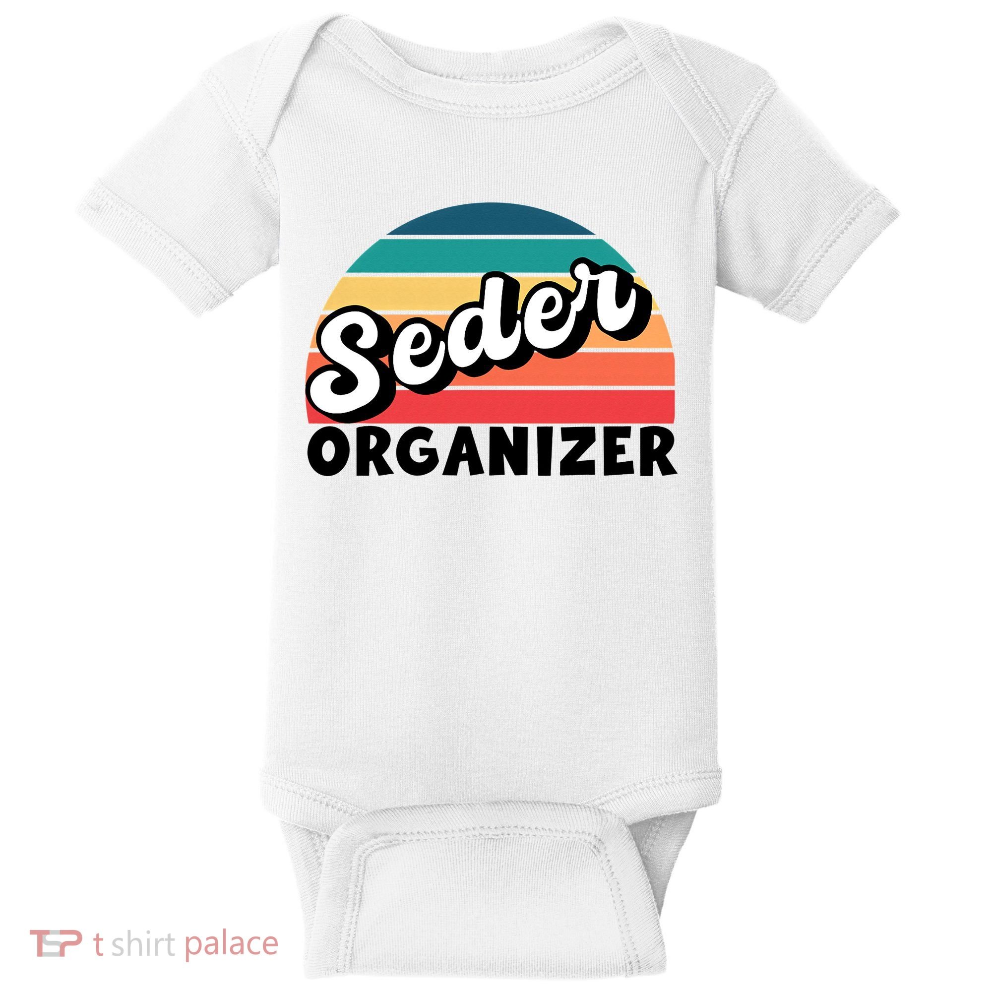 Funny Passover Seder Organizer Jewish Passover Leader Baby Bodysuit