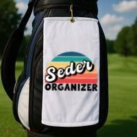 Funny Passover Seder Organizer Jewish Passover Leader Golf Towel thumb 2
