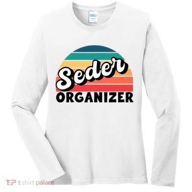Funny Passover Seder Organizer Jewish Passover Leader Women's Long Sleeve Shirt