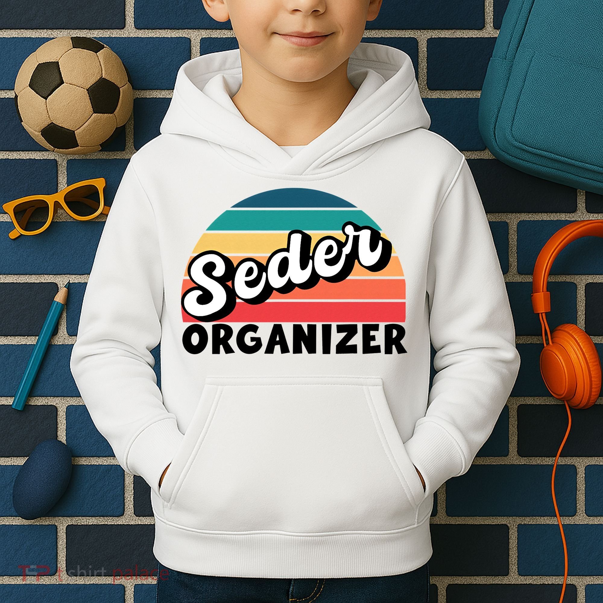 Funny Passover Seder Organizer Jewish Passover Leader Kids Hoodie