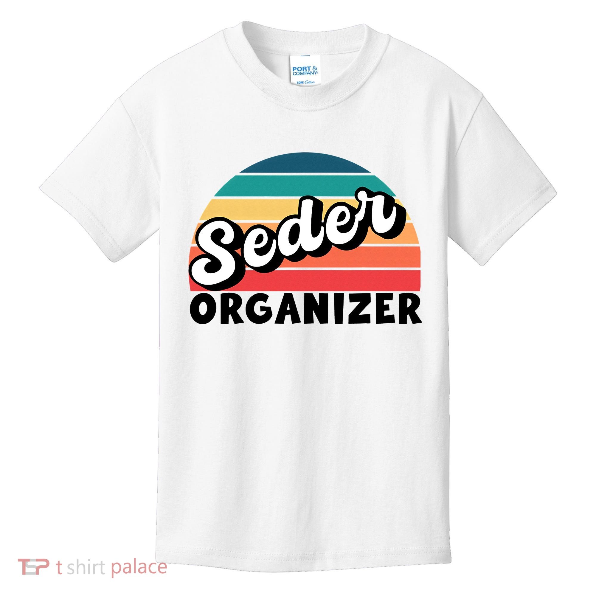 Funny Passover Seder Organizer Jewish Passover Leader Kids T-Shirt