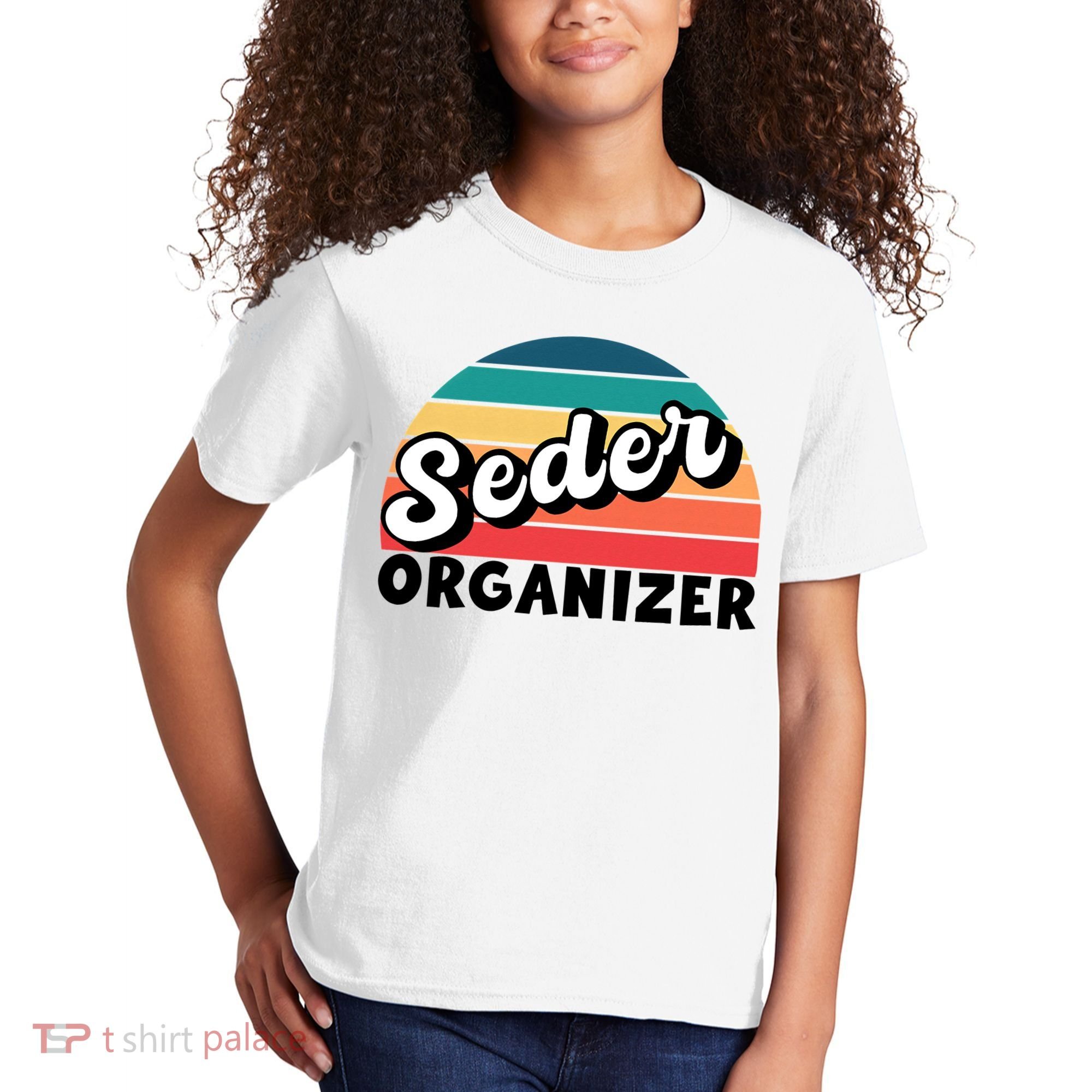 Funny Passover Seder Organizer Jewish Passover Leader Kids T-Shirt